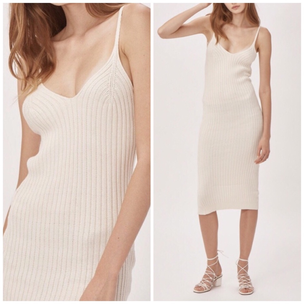 White Knit Dress - Picture 7 of 8